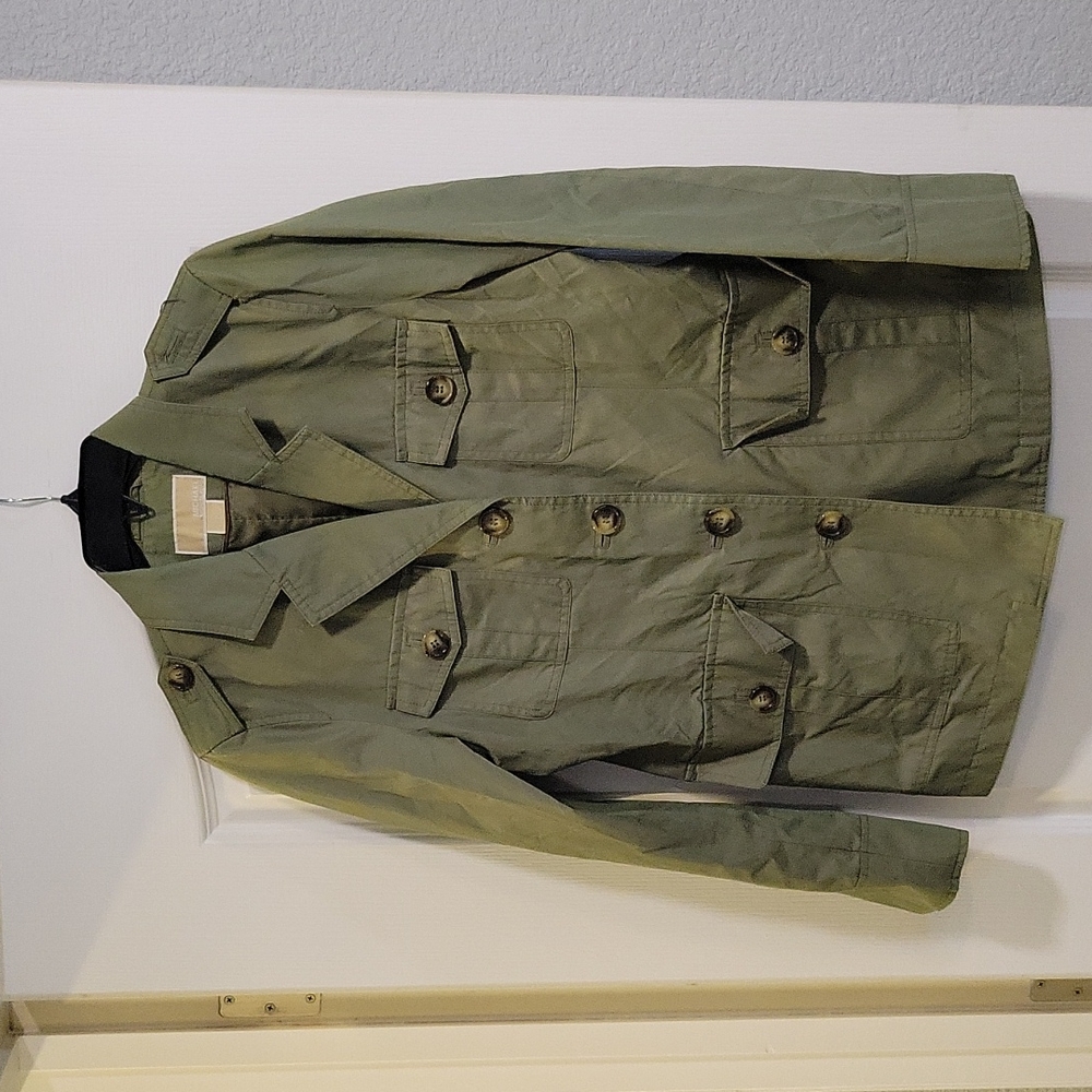 Michael Kors military style Green Jacket size M
